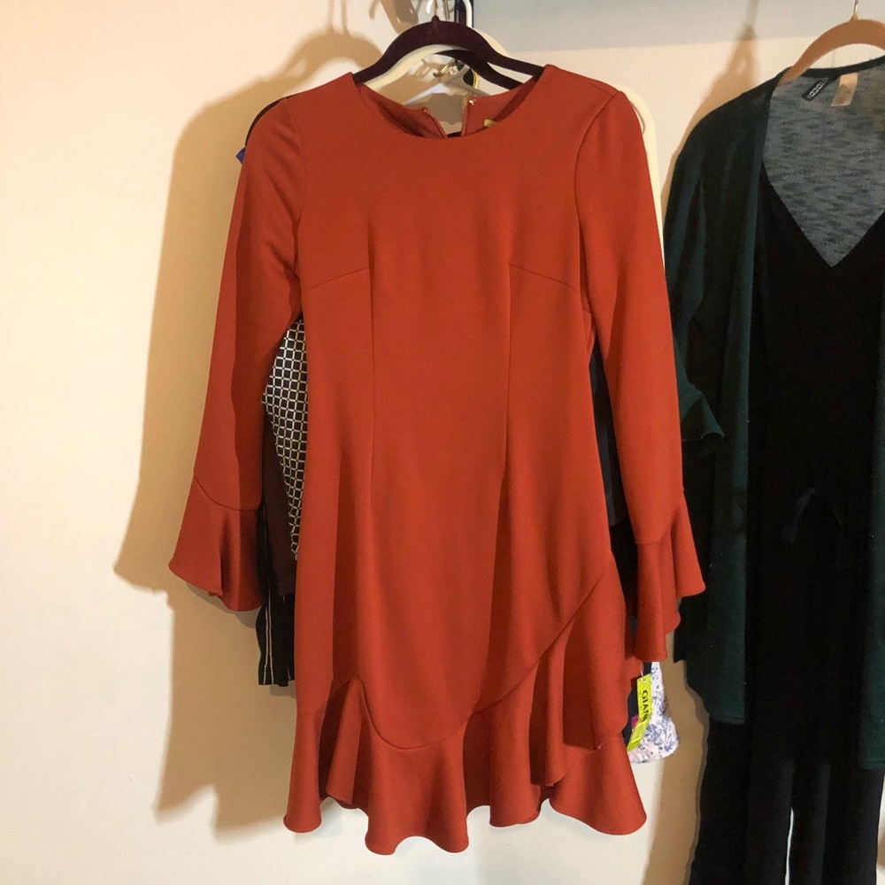 Brand New Gianni Bini orange flare dress!